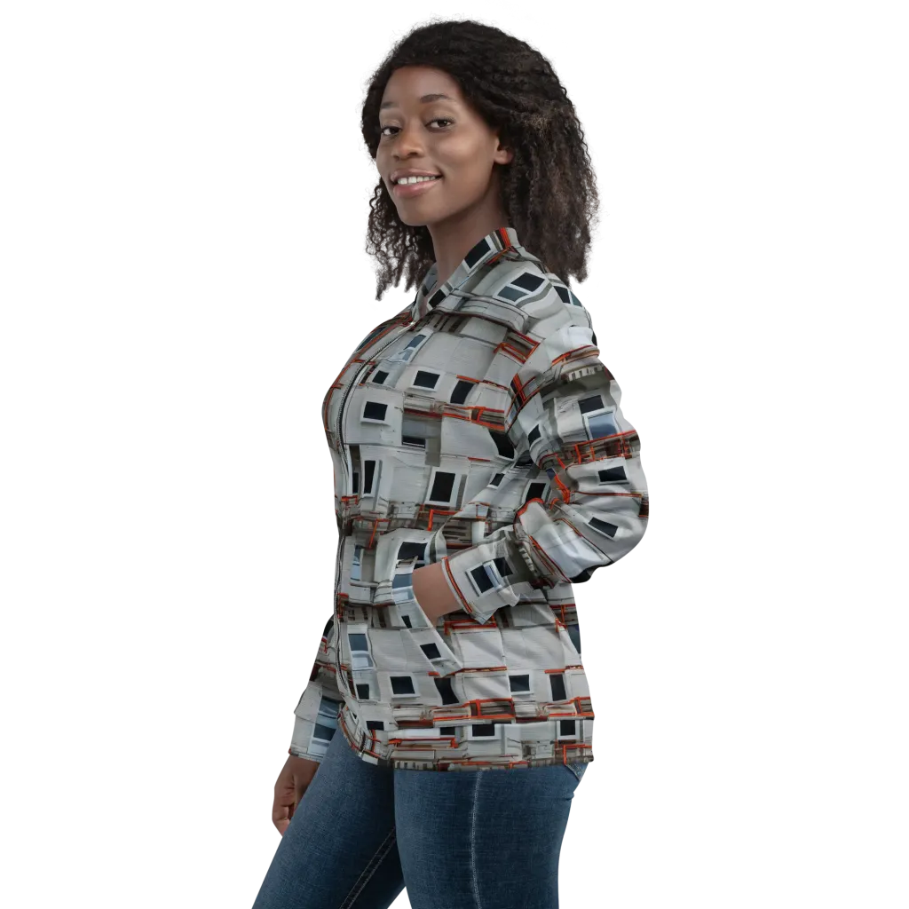 Industrial Reverie on Bomber Jacket — Left