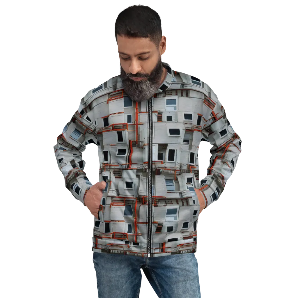 Industrial Reverie on Bomber Jacket — Front