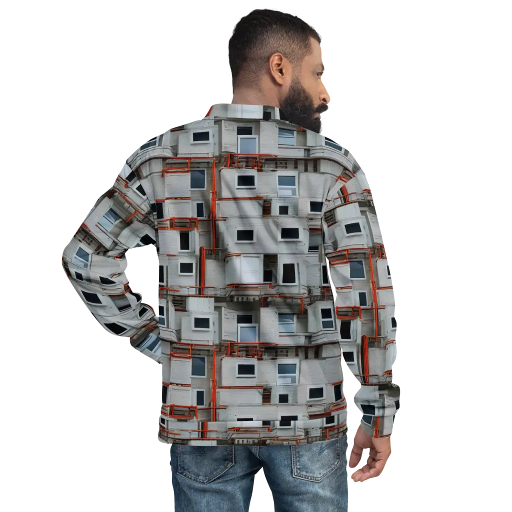 Industrial Reverie on Bomber Jacket — Back