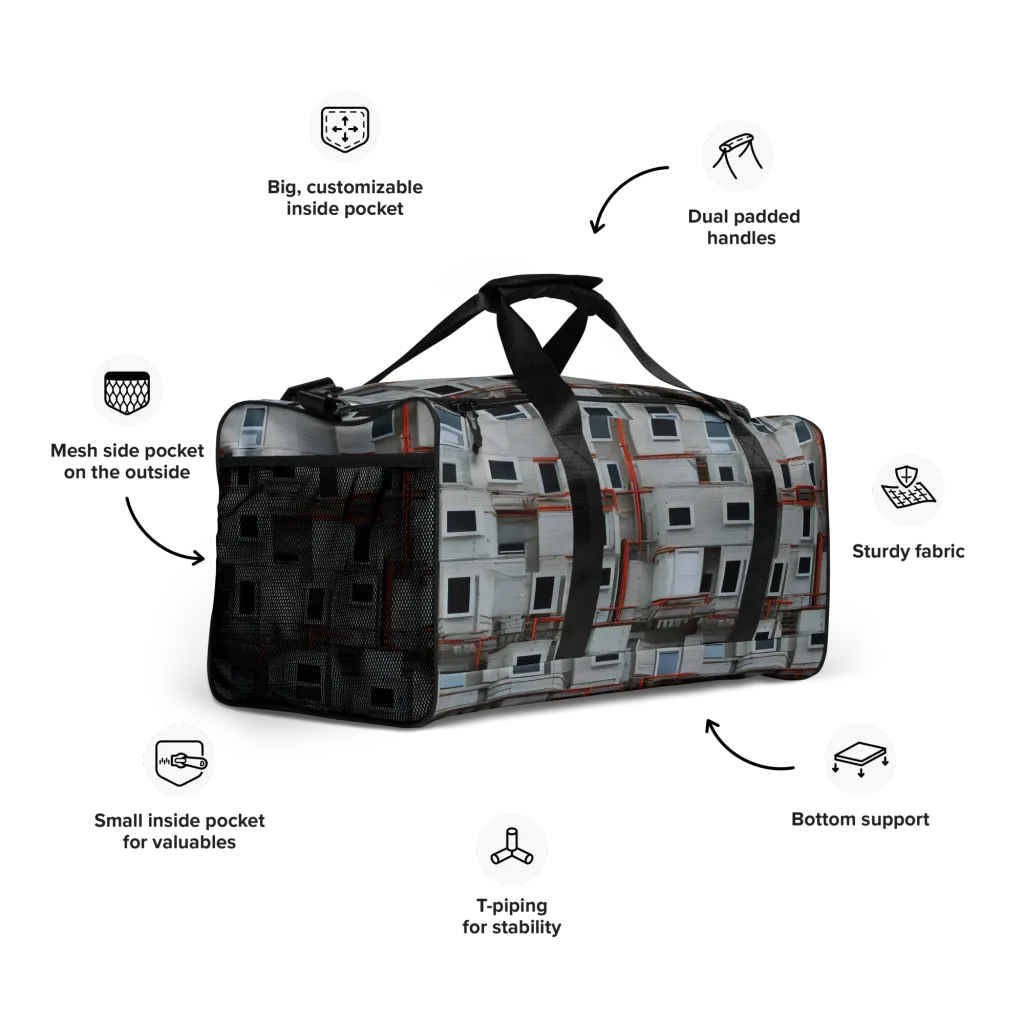 Industrial Reverie on Duffle Bag — Right Front