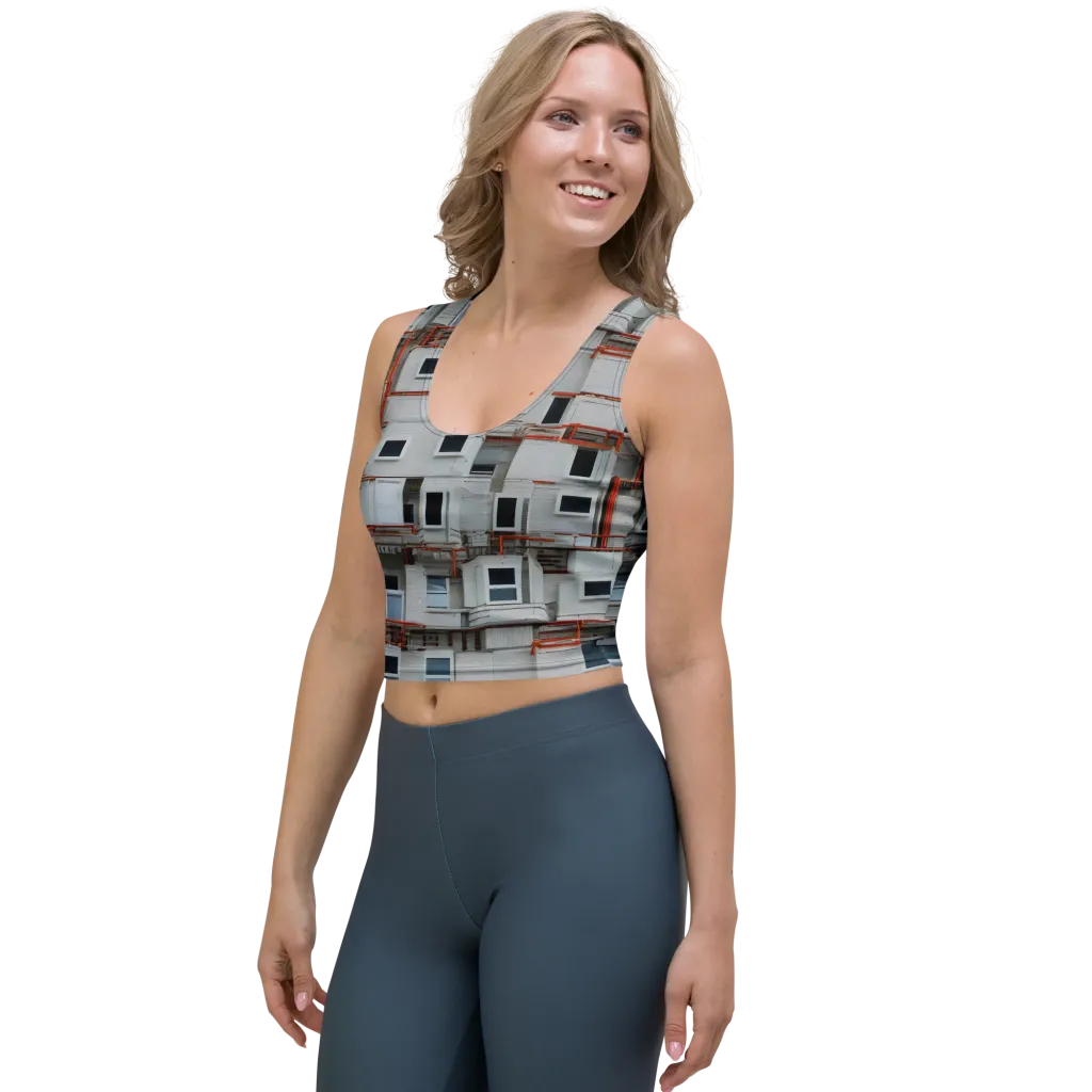 Industrial Reverie on Crop Top — Left Front