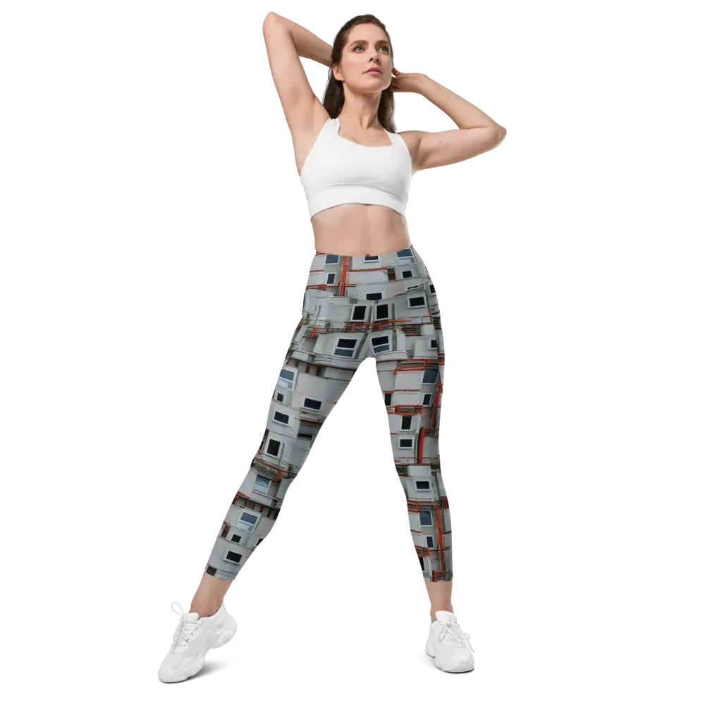 Industrial Reverie on Leggings with Pockets — Front