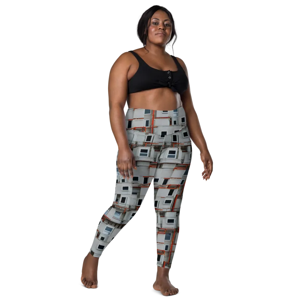 Industrial Reverie on Leggings with Pockets — Front