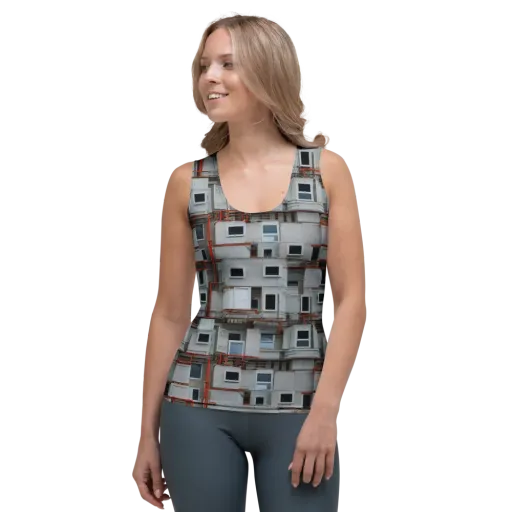 Industrial Reverie on a Women's Tank Top