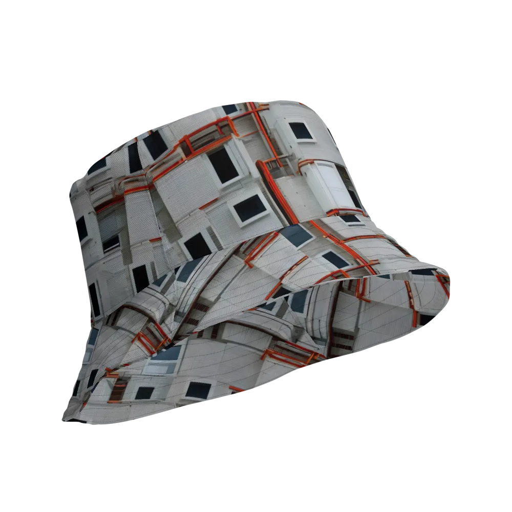 Industrial Reverie on Reversible Bucket Hat — Product details Outside