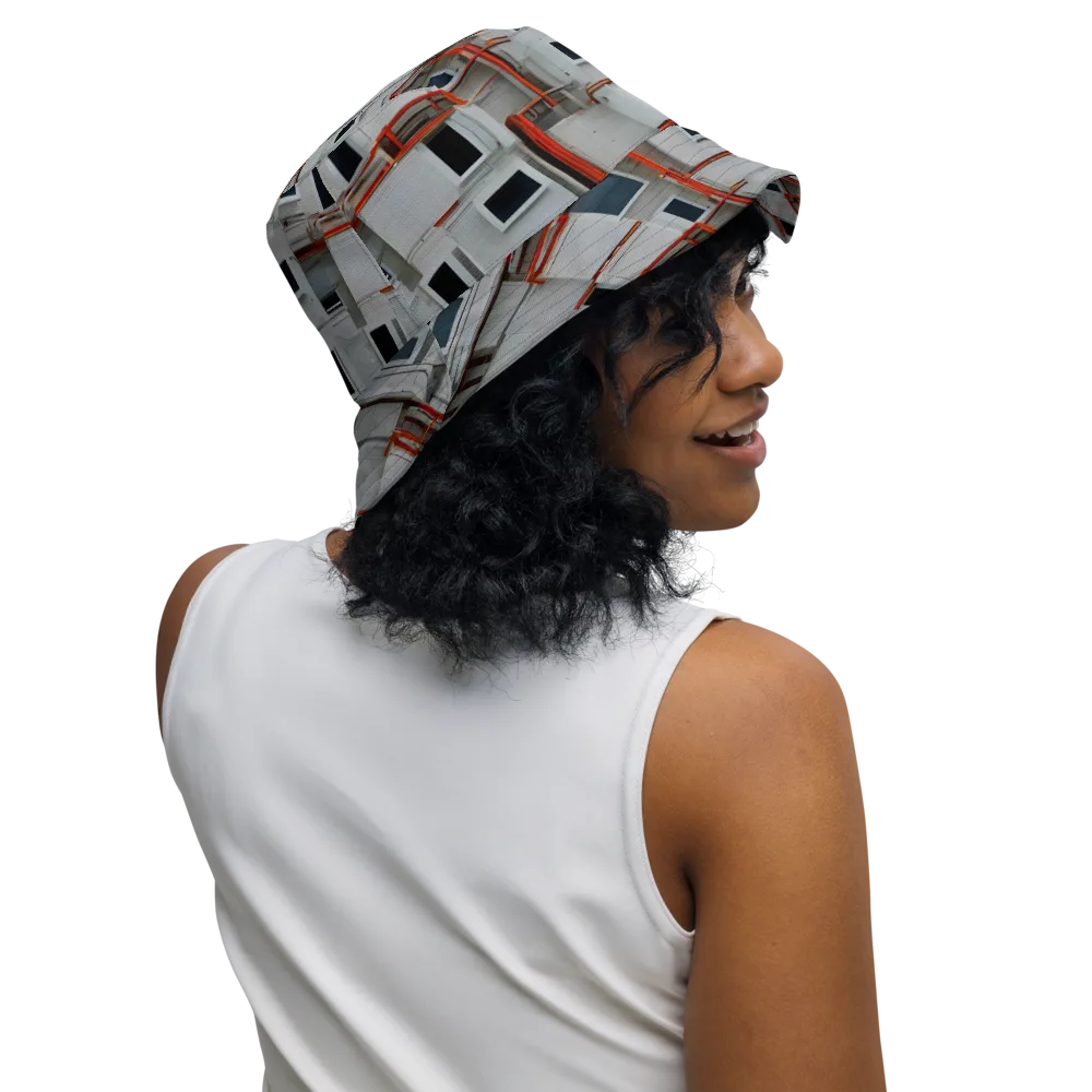 Industrial Reverie on Reversible Bucket Hat — Right Outside