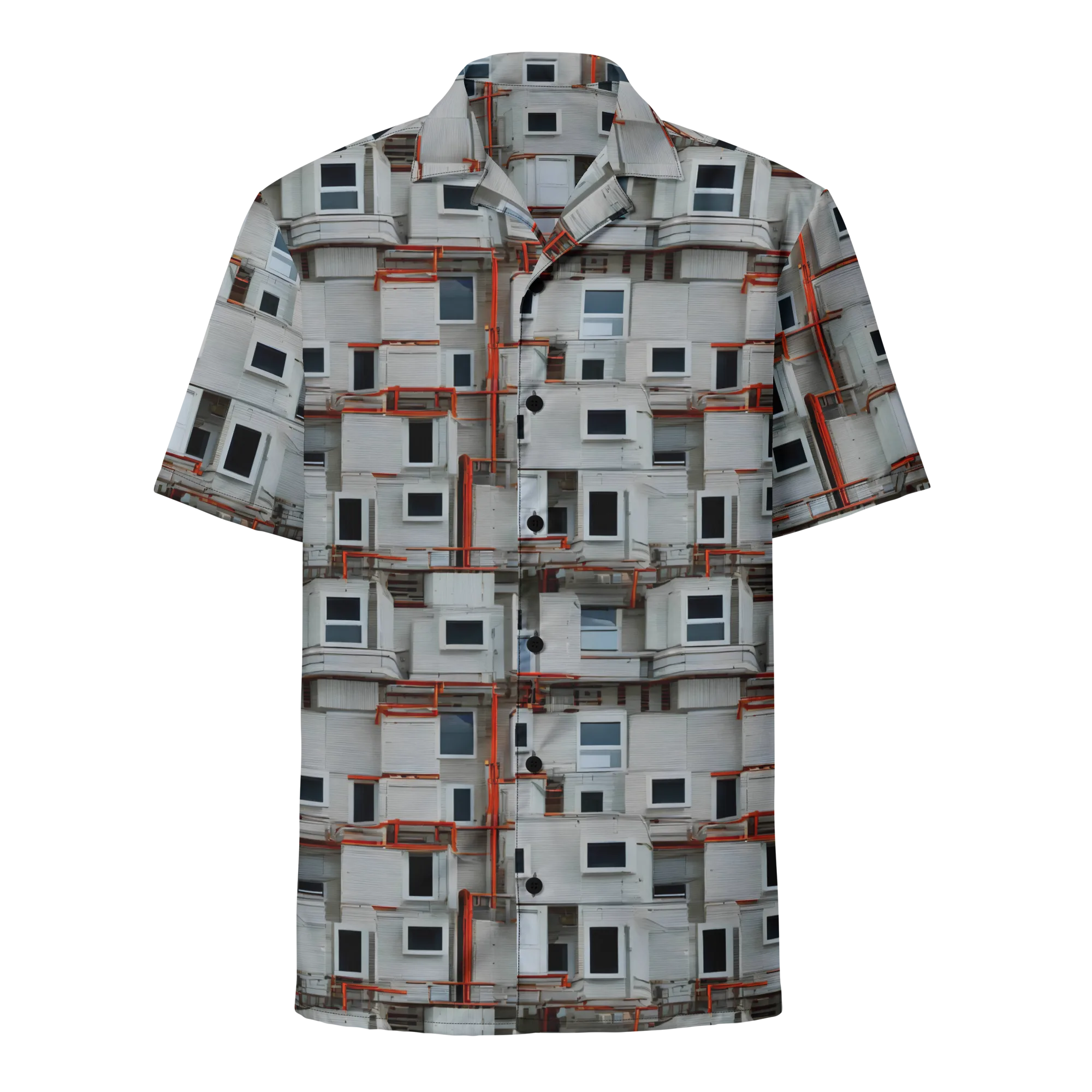 Industrial Reverie on Button Shirt — Front
