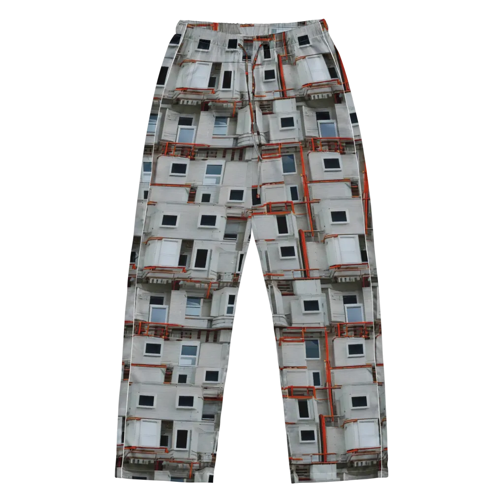 Industrial Reverie on Women's Pajama Pants — Front