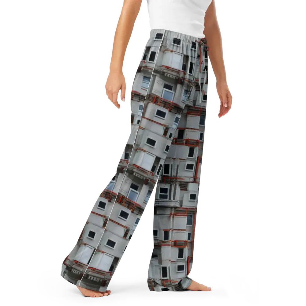 Industrial Reverie on Women's Pajama Pants — Right Front