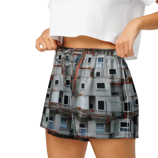 Industrial Reverie on a Women's Pajama Shorts