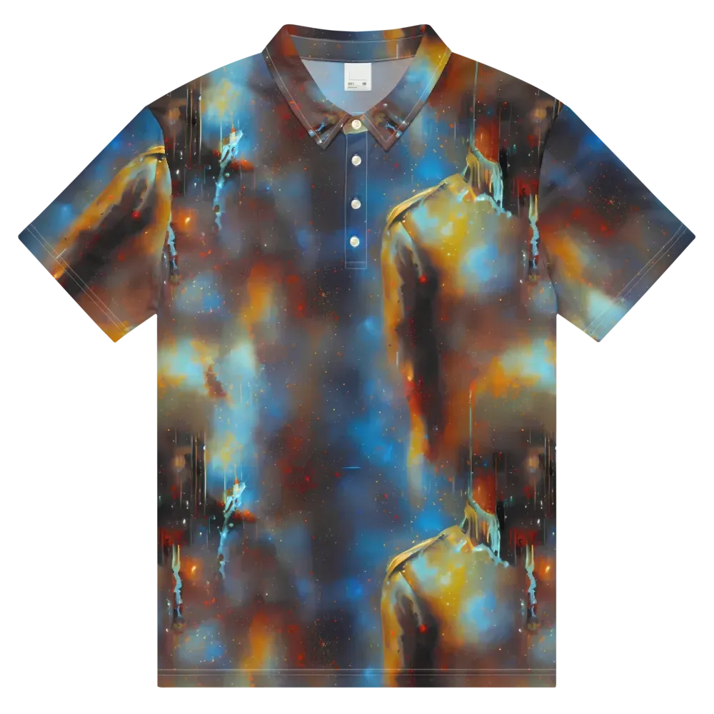 Chromatique Veil on Men's Slim Fit Polo Shirt — Front