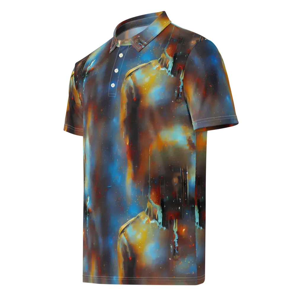 Chromatique Veil on Men's Slim Fit Polo Shirt — Left Front