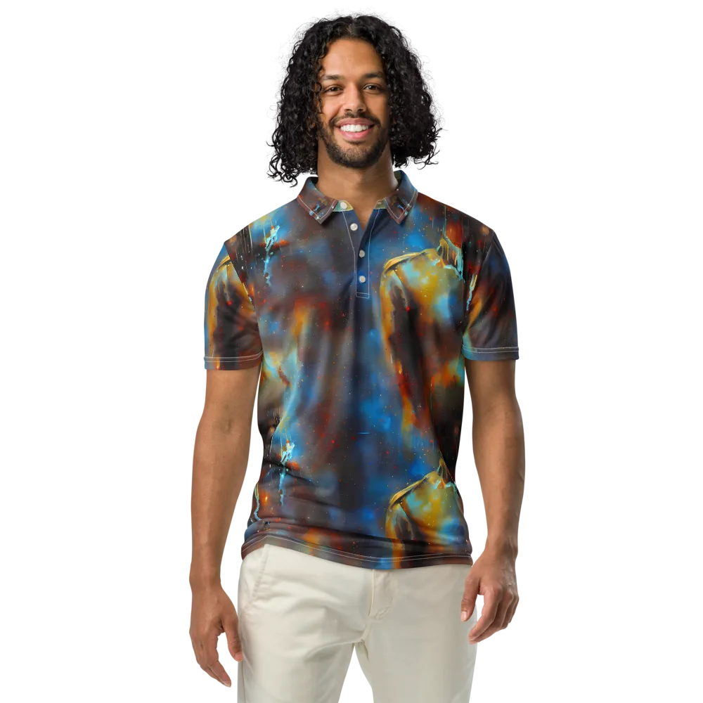 Chromatique Veil on Men's Slim Fit Polo Shirt — Front
