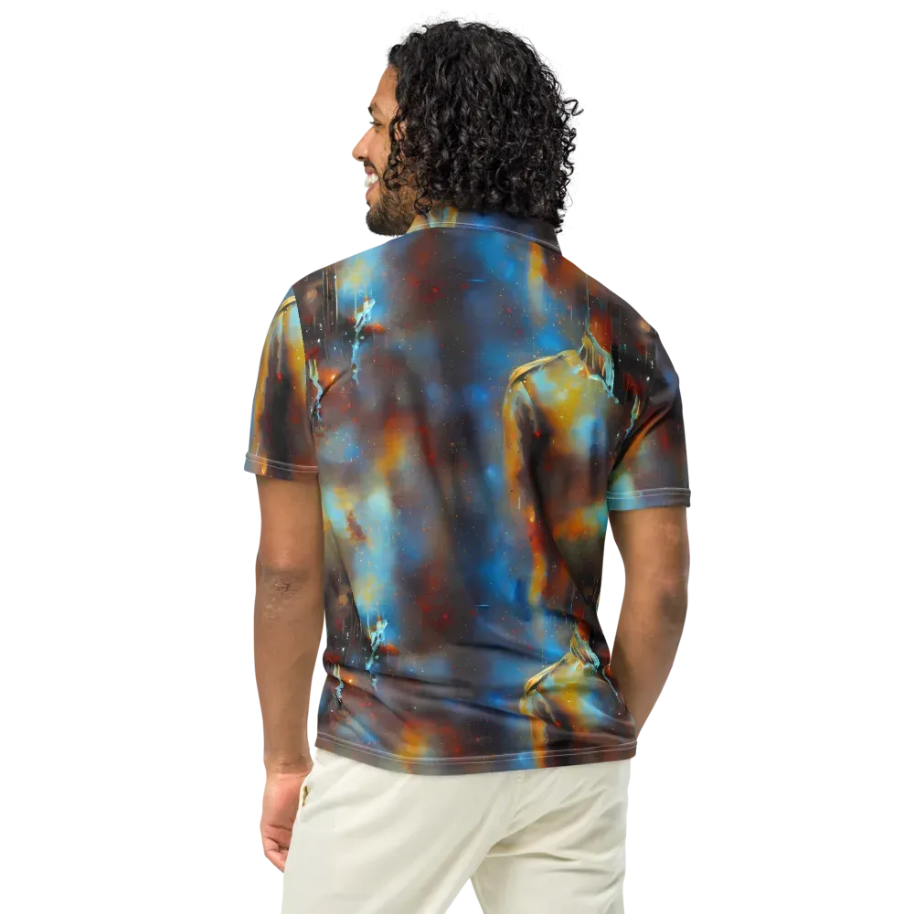 Chromatique Veil on Men's Slim Fit Polo Shirt — Back