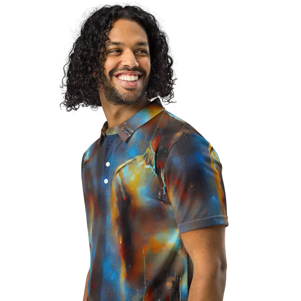 Chromatique Veil on Men's Slim Fit Polo Shirt — Left Front