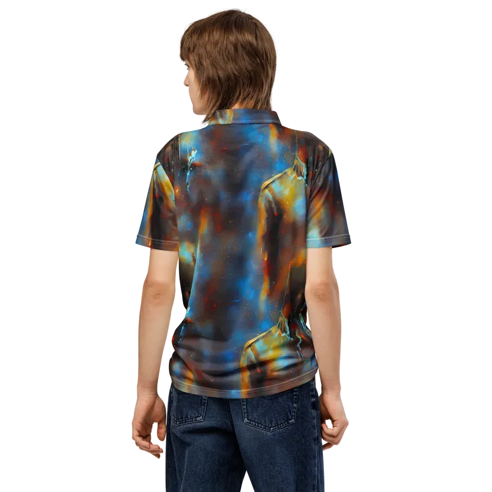 Chromatique Veil on Men's Slim Fit Polo Shirt — Back