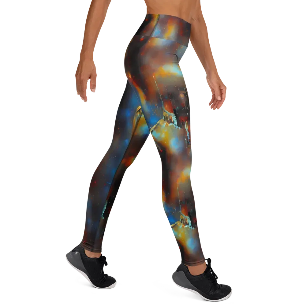 Chromatique Veil on Yoga Leggings — Right