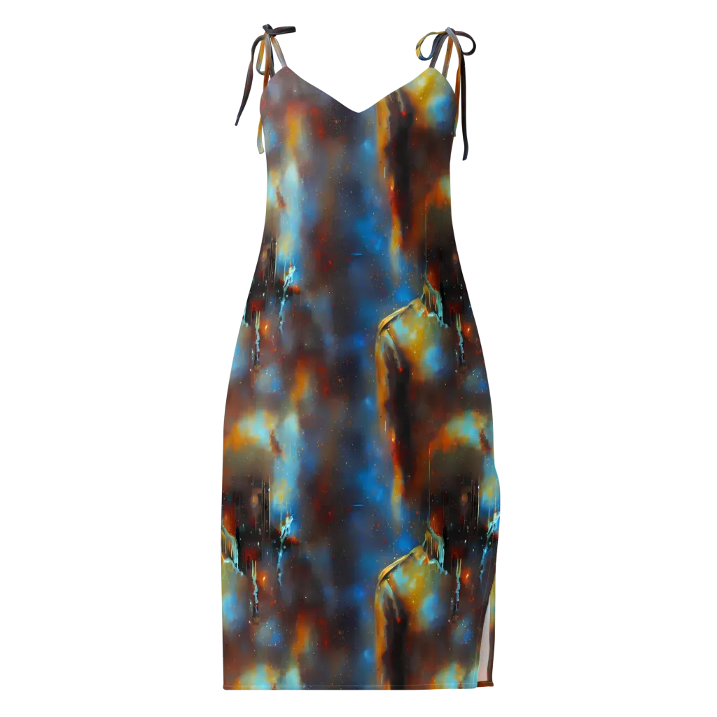 Chromatique Veil on Slip Dress — Front