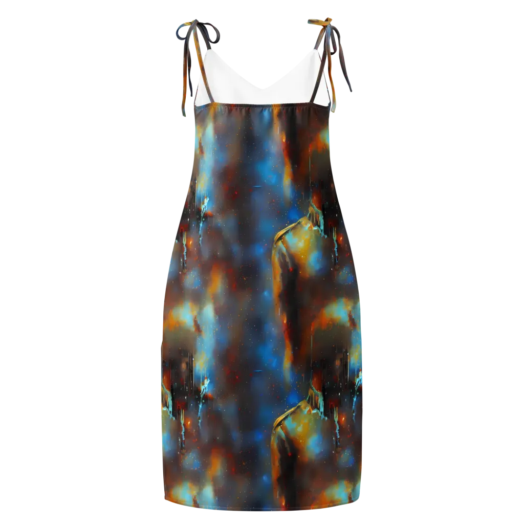 Chromatique Veil on Slip Dress — Back