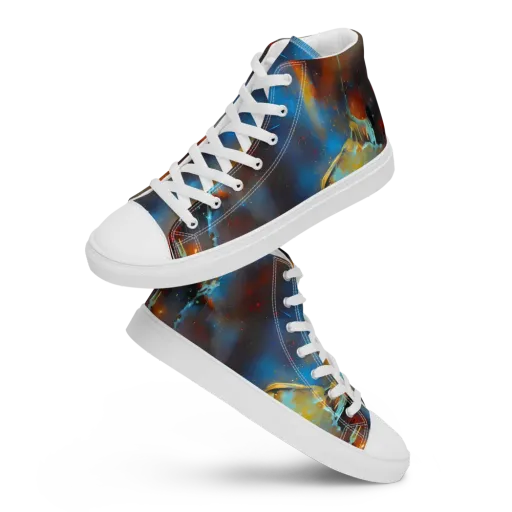 Chromatique Veil on a Men's High Top Canvas Shoes