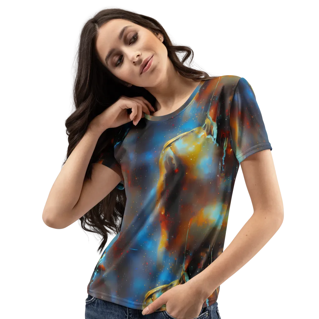 Chromatique Veil on Women's Crew Neck T-Shirt — Left Front