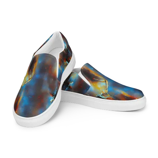 Chromatique Veil on a Men's Slip-On Canvas Shoes