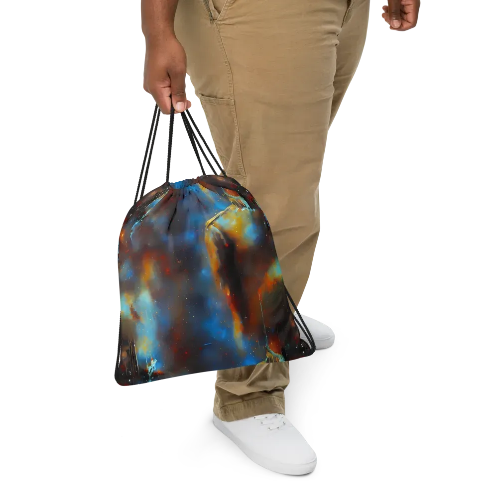 Chromatique Veil on Drawstring Bag — Front