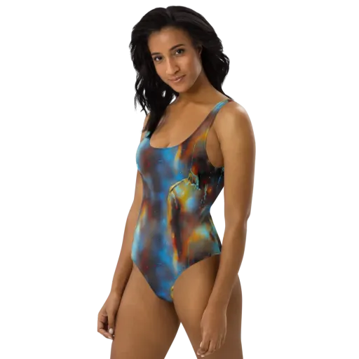 Chromatique Veil on a One-Piece Swimsuit