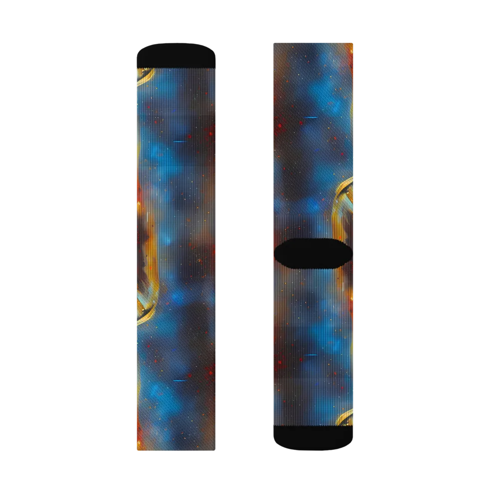 Chromatique Veil on Socks — Left Sock