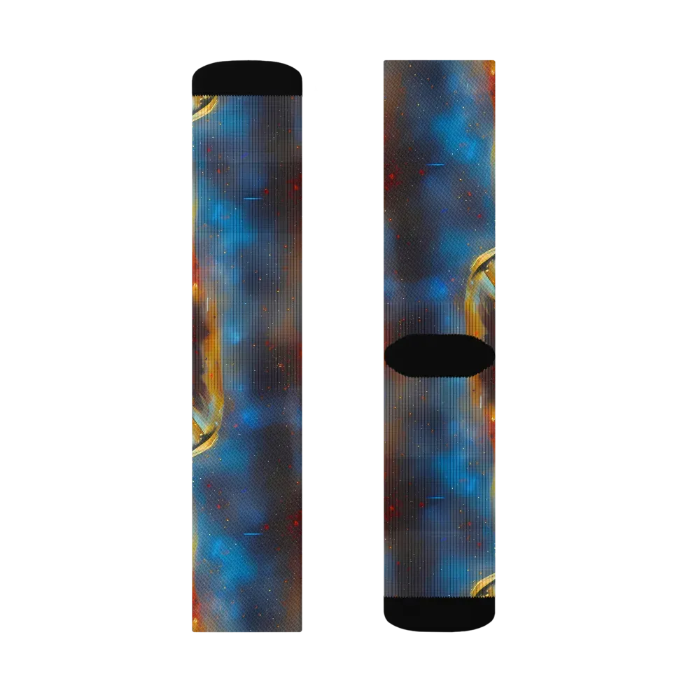 Chromatique Veil on Socks — Right Sock