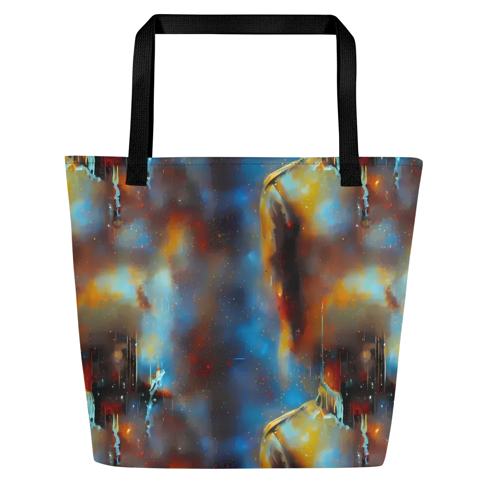 Chromatique Veil on Large Tote Bag W/ Pocket — Front