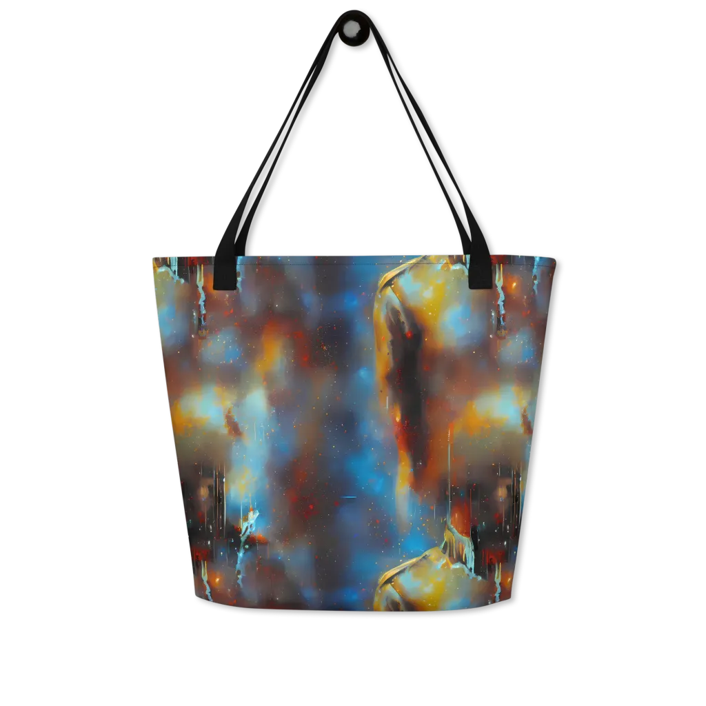 Chromatique Veil on Large Tote Bag W/ Pocket — Front
