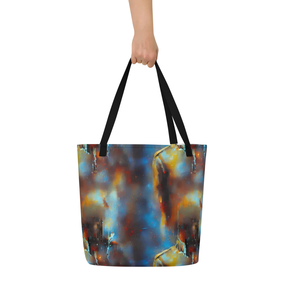 Chromatique Veil on Large Tote Bag W/ Pocket — Front
