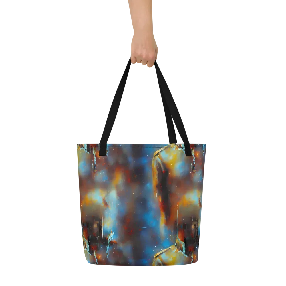 Chromatique Veil on Large Tote Bag W/ Pocket — Front