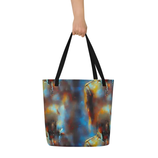 Chromatique Veil on a Large Tote Bag W/ Pocket