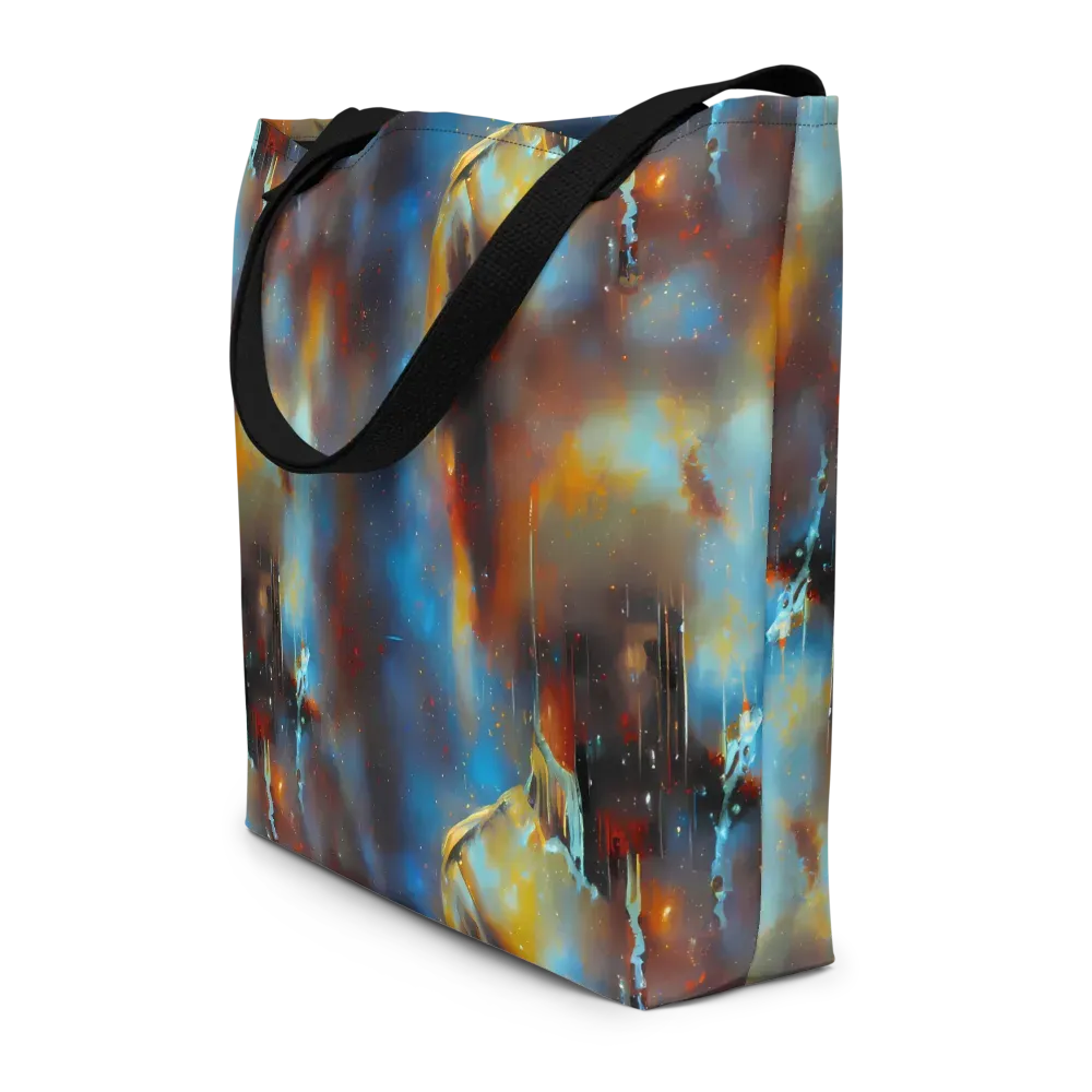 Chromatique Veil on Large Tote Bag W/ Pocket — Front