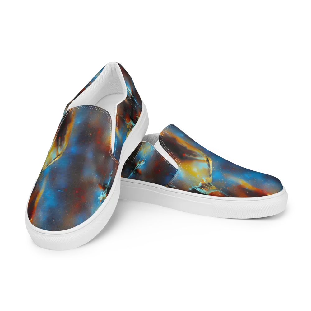 Chromatique Veil on Women's Slip-On Canvas Shoes — Left Front