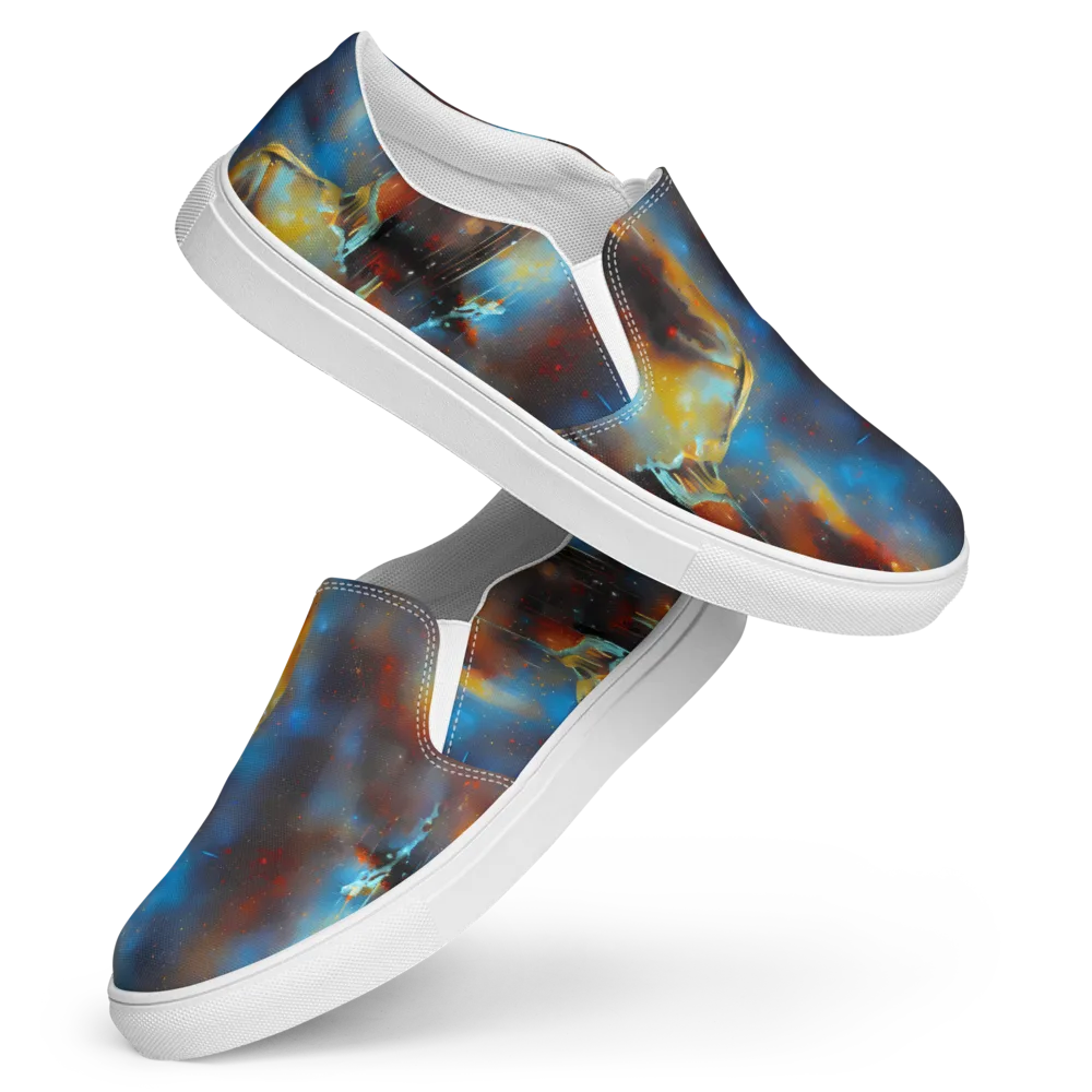 Chromatique Veil on Women's Slip-On Canvas Shoes — Front