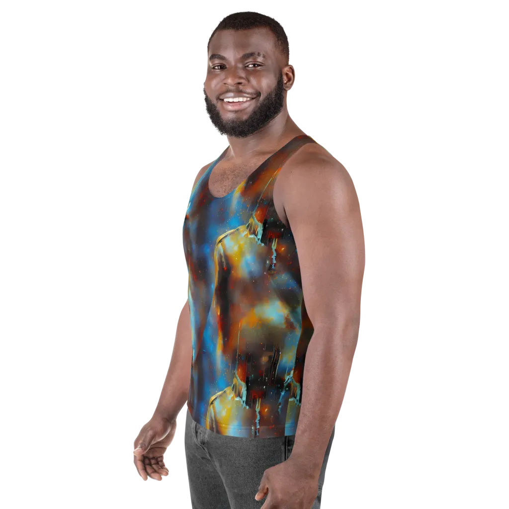 Chromatique Veil on Men's Tank Top — Left Front
