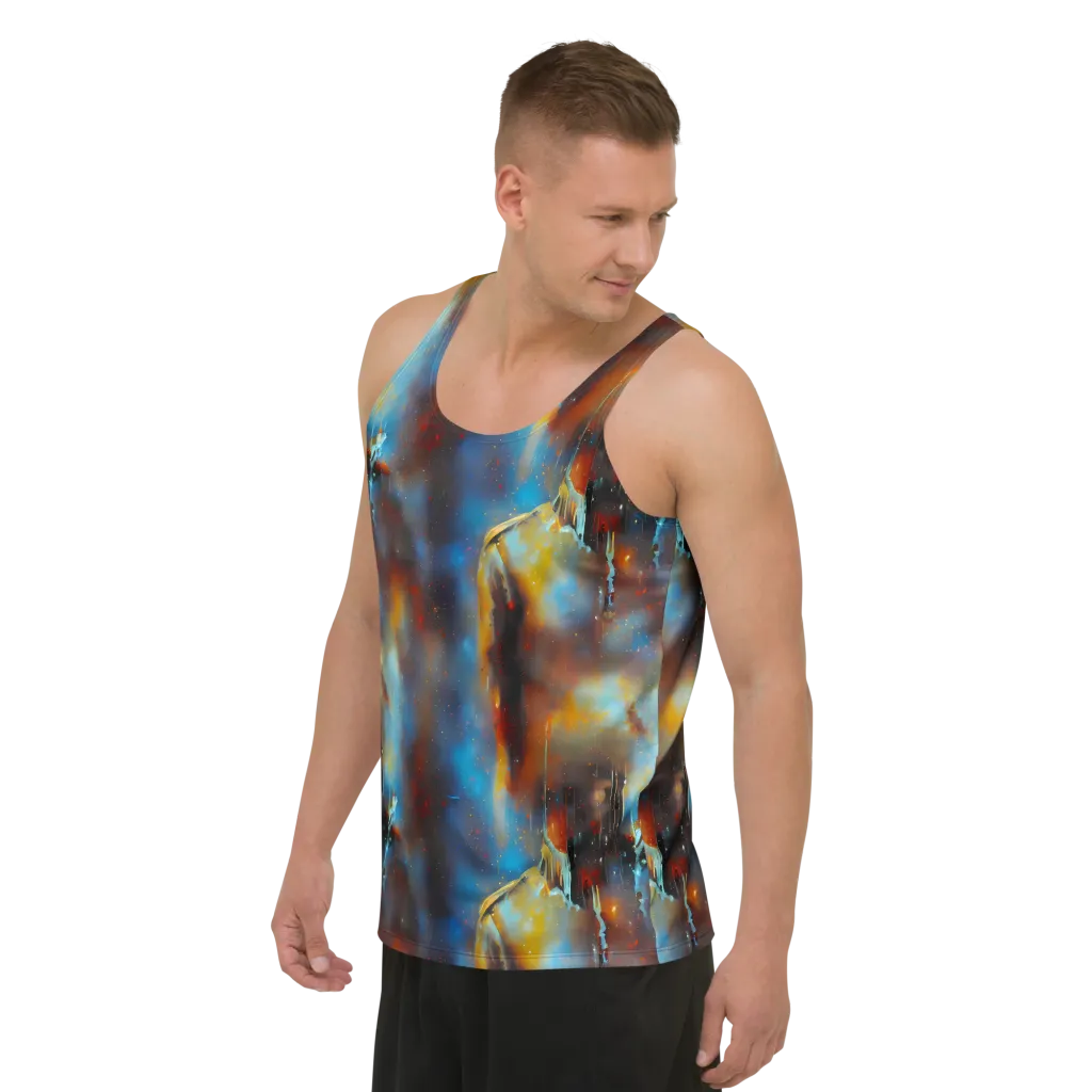 Chromatique Veil on Men's Tank Top — Left Front