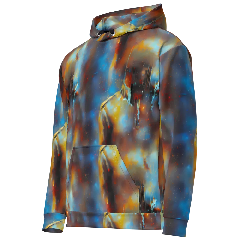 Chromatique Veil on Cotton Hoodie — Left Front