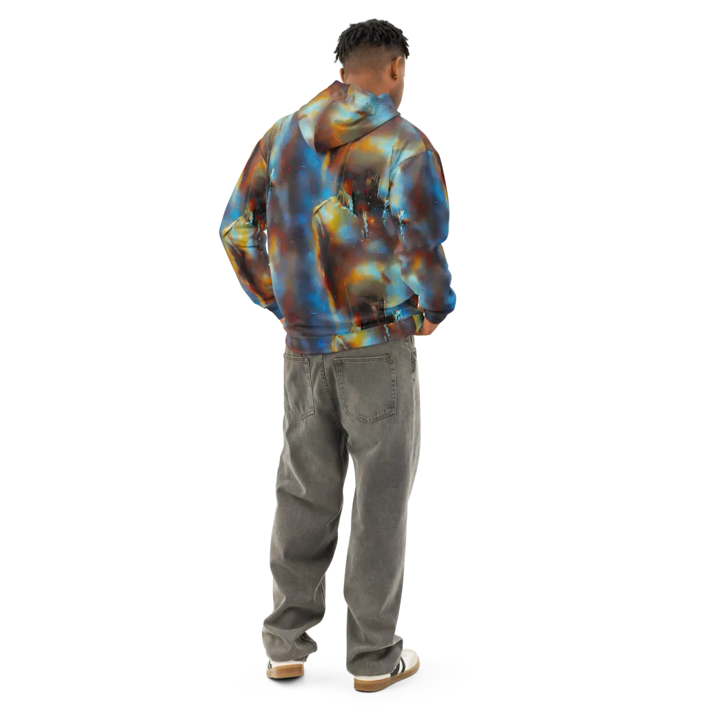 Chromatique Veil on Cotton Hoodie — Back