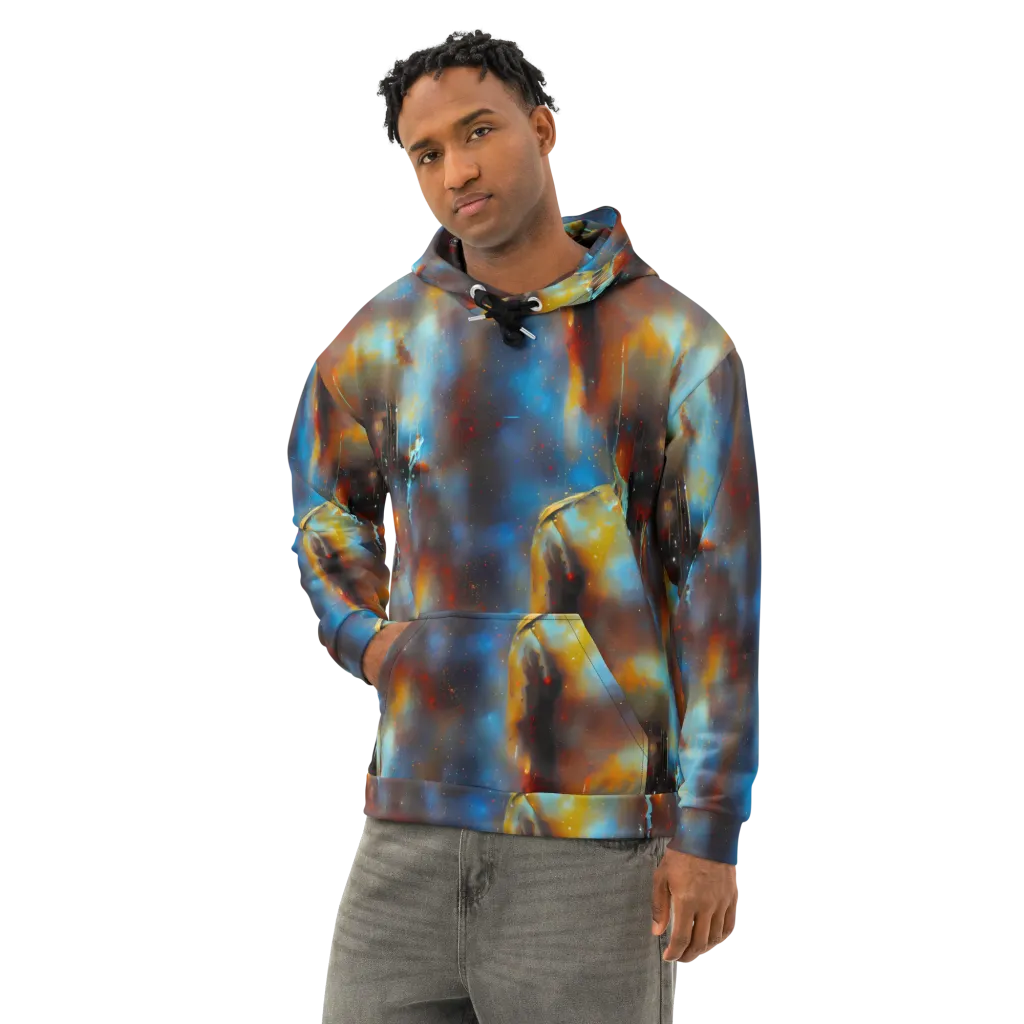 Chromatique Veil on Cotton Hoodie — Left Front