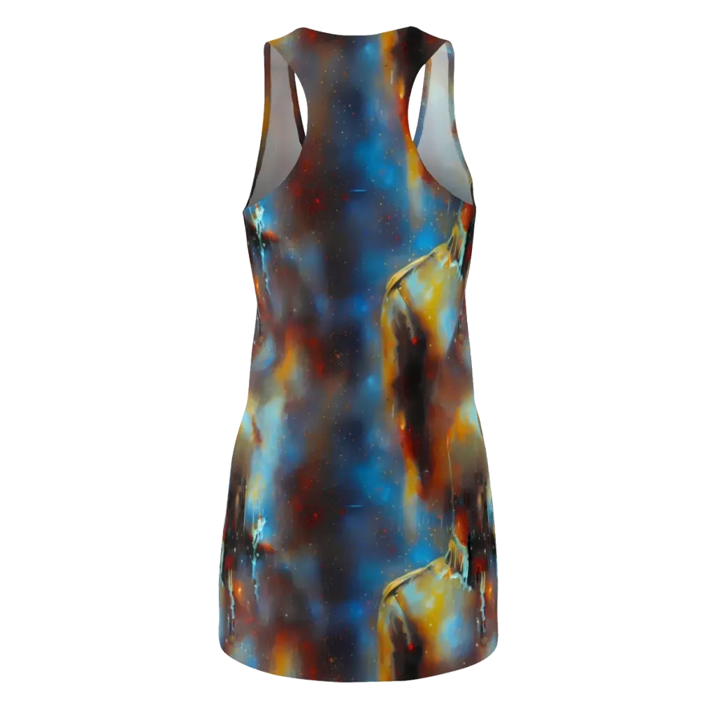 Chromatique Veil on Racerback Dress — Back