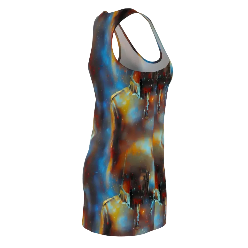 Chromatique Veil on Racerback Dress — Back Side
