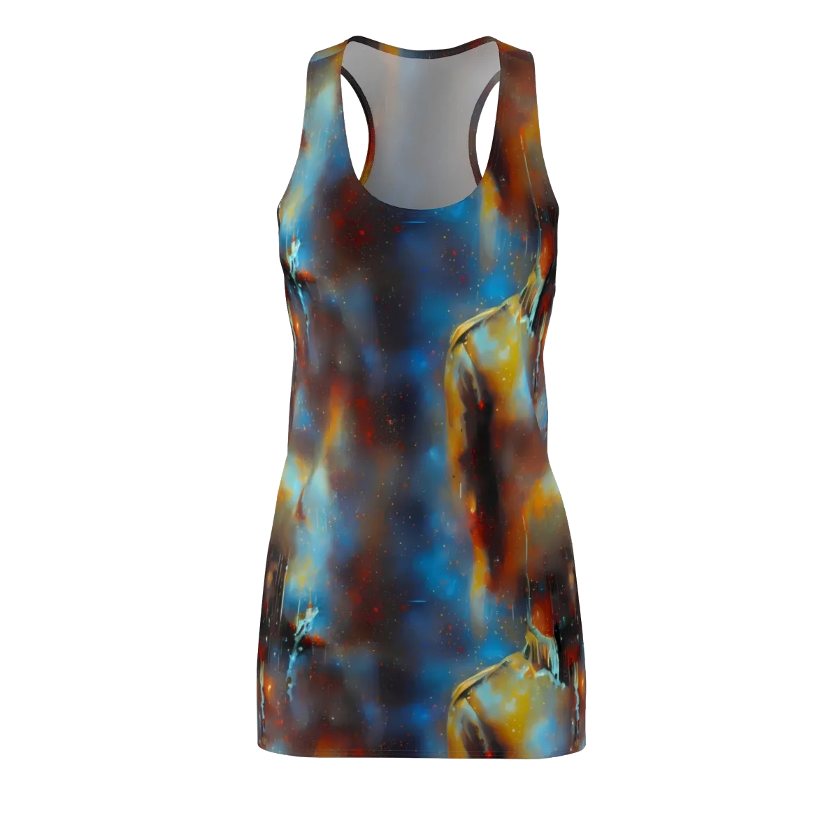 Chromatique Veil on Racerback Dress — Front