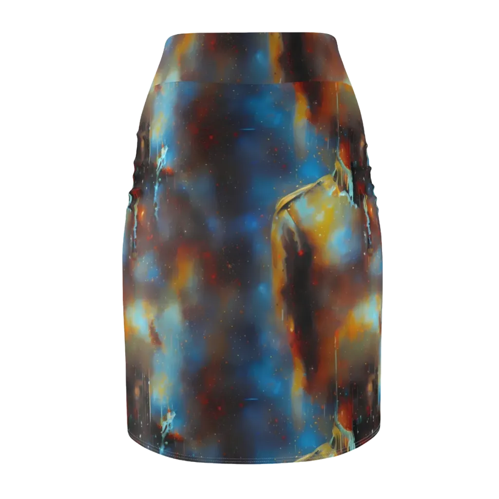 Chromatique Veil on Pencil Skirt — Back