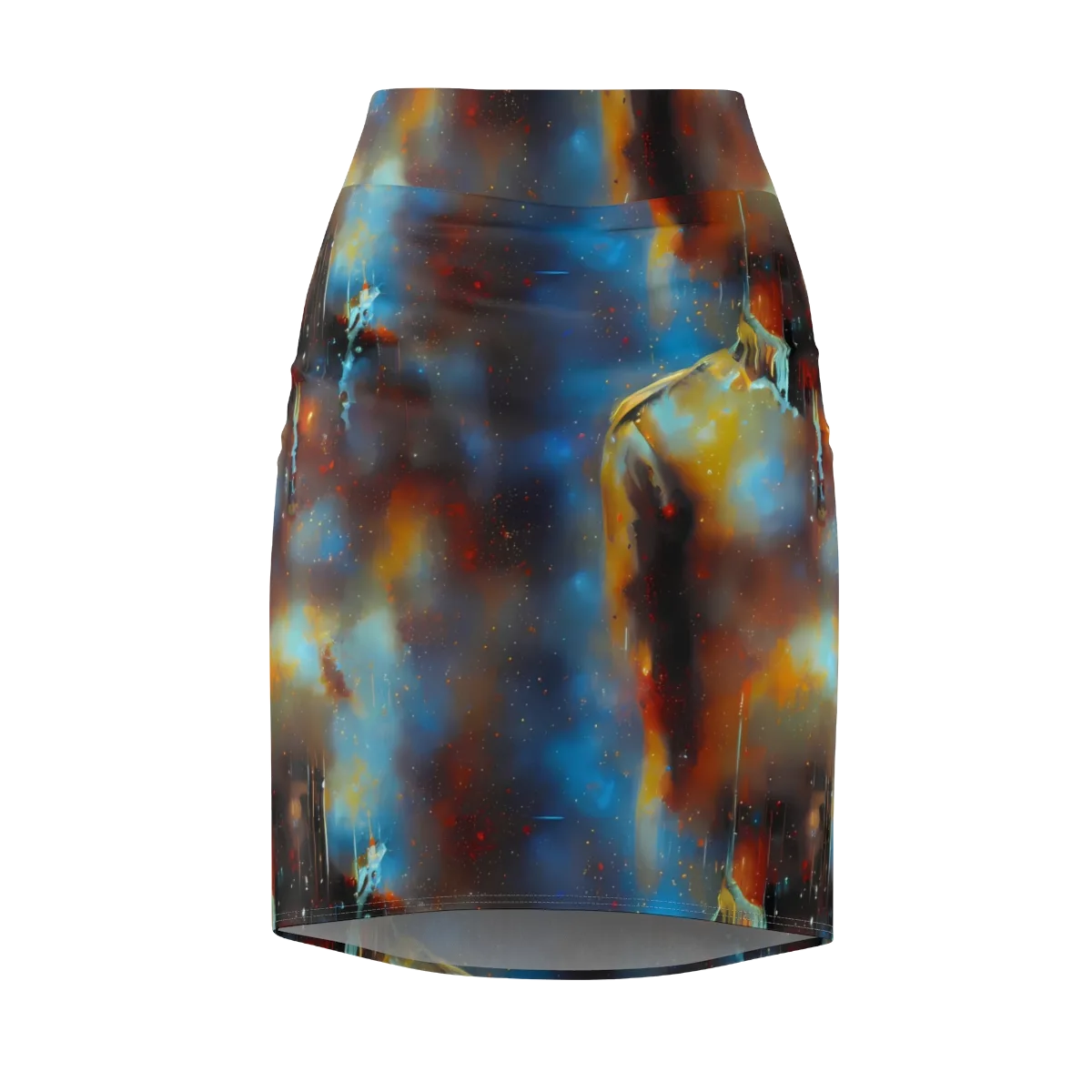 Chromatique Veil on Pencil Skirt — Front