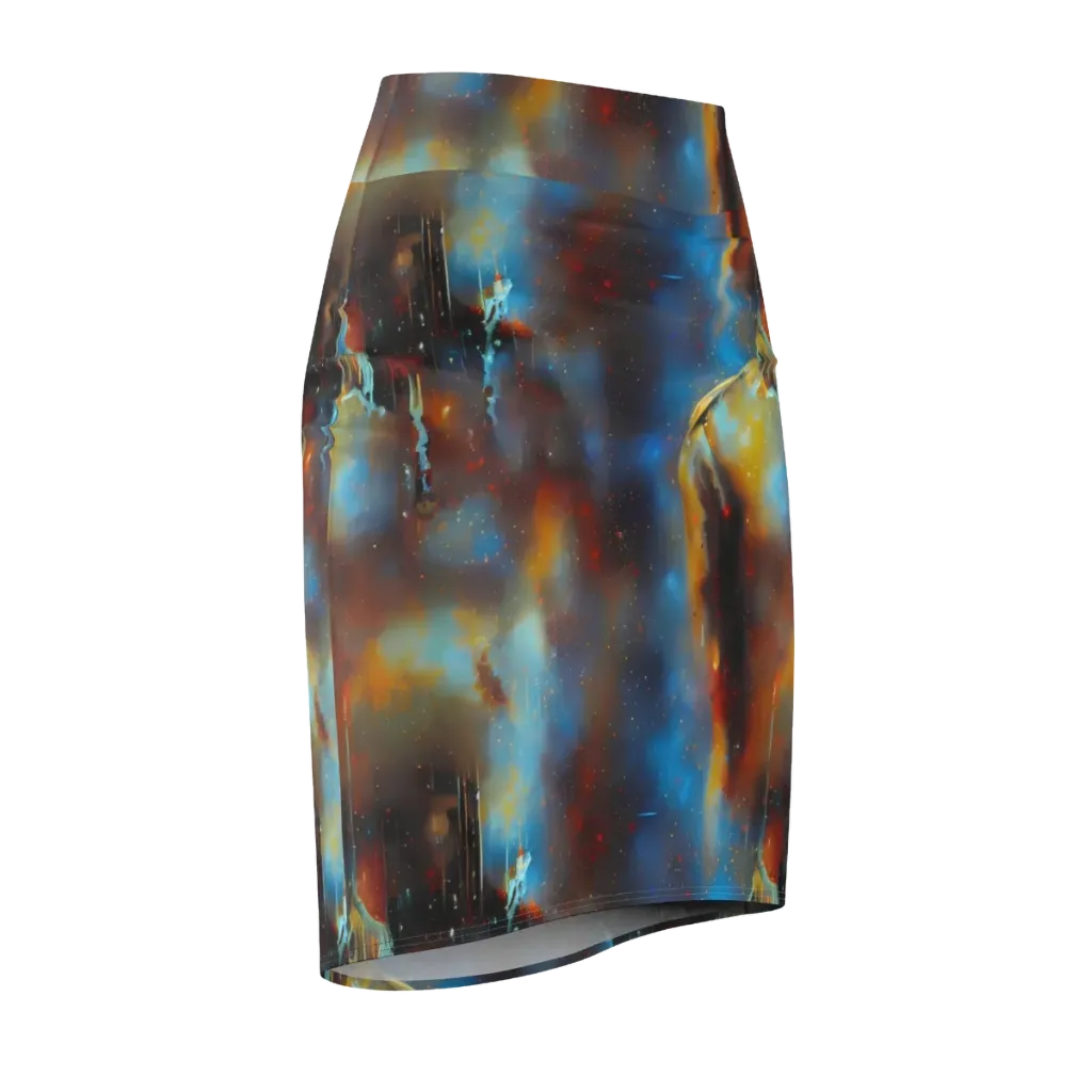 Chromatique Veil on Pencil Skirt — Front Side