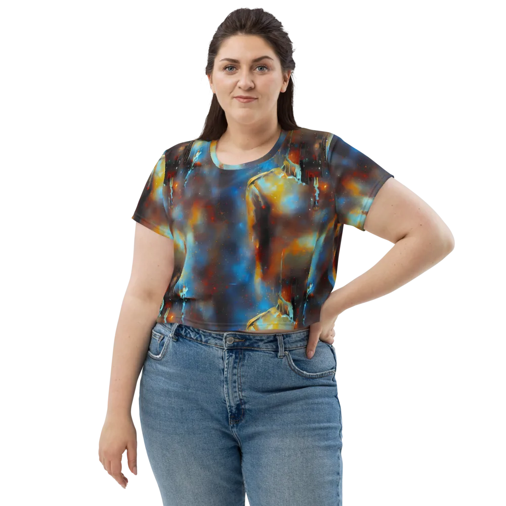 Chromatique Veil on Crop Tee — Front